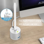 For Apple Pencil 1 USB Charging Adapter Metal Base With LED Indicator, A48 Black