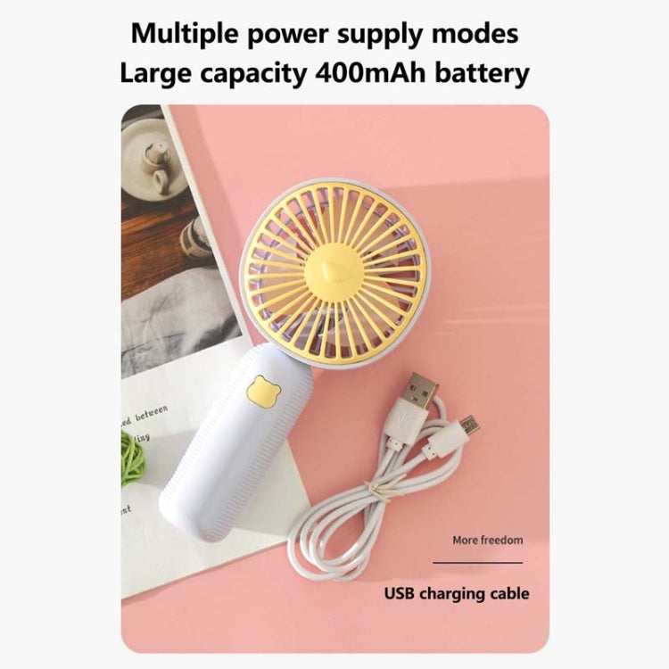 手持 USB 充電便攜桌面小電風扇