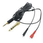 適用Sennheiser HD25 / HD560 / HD540 / HD480 / HD430 / HD250 頭戴式耳機音頻線，ZS0093 左長右短，ZS0093 雙面等效
