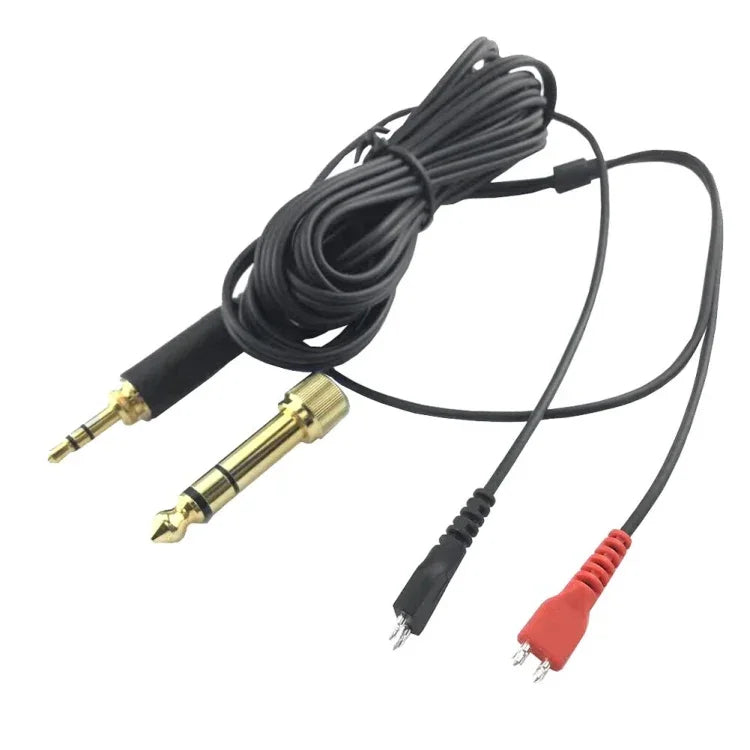 適用Sennheiser HD25 / HD560 / HD540 / HD480 / HD430 / HD250 頭戴式耳機音頻線，ZS0093 左長右短，ZS0093 雙面等效