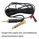 適用Sennheiser HD25 / HD560 / HD540 / HD480 / HD430 / HD250 頭戴式耳機音頻線，ZS0093 左長右短，ZS0093 雙面等效