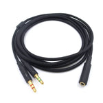 適用Kingston Skyline Alpha Cloud II 3.5mm 二合一音頻線，ZS0174 黑色