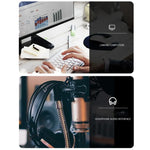 適用Kingston Skyline Alpha Cloud II 3.5mm 二合一音頻線，ZS0174 黑色
