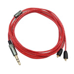 適用Shure MMCX / SE215 / SE425 / SE535 / SE846 / UE900 / Waston 頭戴式耳機線，ZS0073 紅色，ZS0073 藍色，ZS0073 黑色