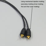 適用Shure MMCX / SE215 / SE425 / SE535 / SE846 / UE900 / Waston 頭戴式耳機線，ZS0073 紅色，ZS0073 藍色，ZS0073 黑色