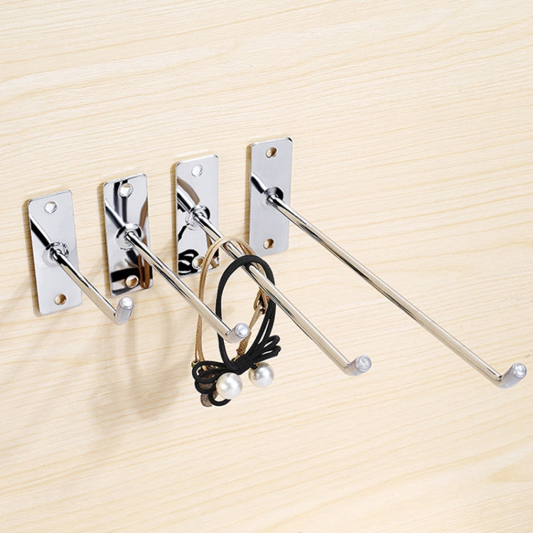 10片4毫米厚釘牆展示珠寶掛鉤單線鉤，5厘米，10厘米，15厘米，20厘米，25厘米