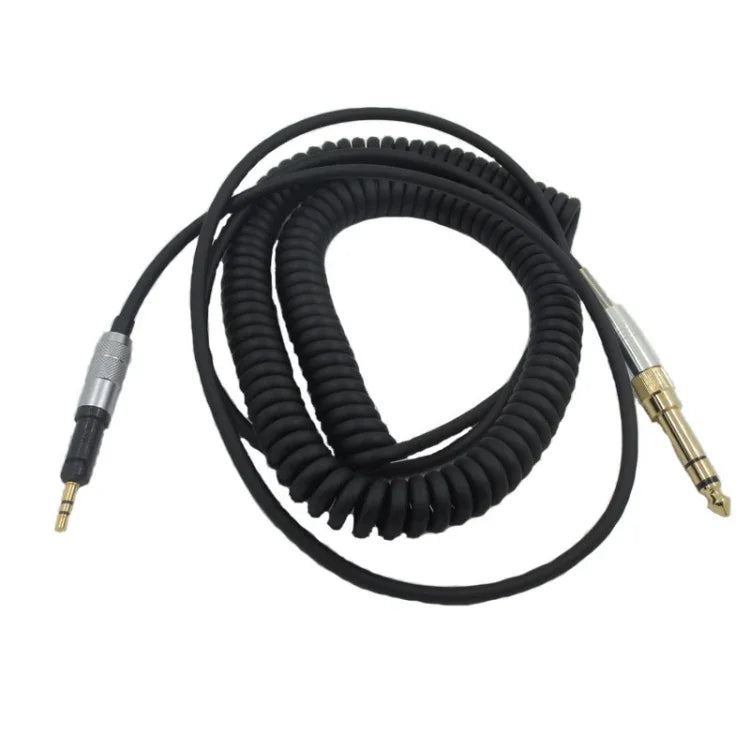 適用ATH-M50X / M40X / M70X 彈簧頭戴式耳機音頻線 AUX 2.5mm 頭，ZS0246