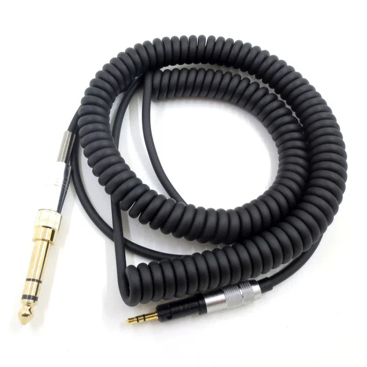 適用ATH-M50X / M40X / M70X 彈簧頭戴式耳機音頻線 AUX 2.5mm 頭，ZS0246