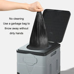 汽車折疊便攜式戶外緊急移動廁所，深灰色，軍綠色，純黑色