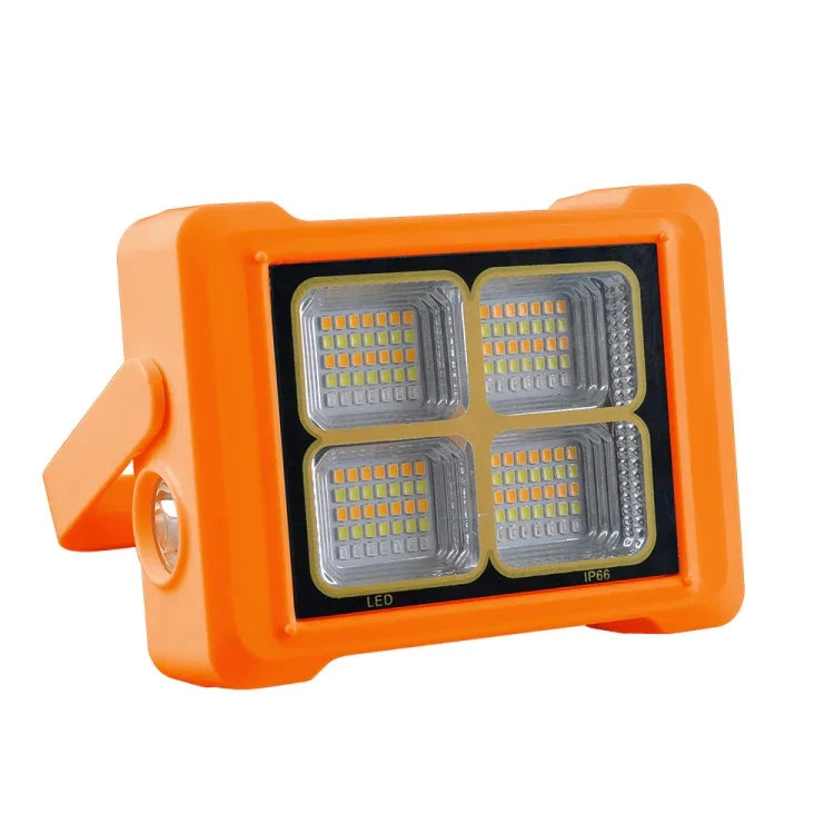 太陽能泛光燈 便攜手電筒緊急工作燈，144 LED