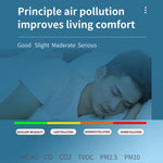 PM2.5/PM10 空氣品質檢測器 室內空氣品質監測器，6 合 1 空氣品質檢測器 白色，6 合 1 空氣品質檢測器 黑色
