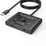 8K30 Type-C / USB-C 雙向切換器10Gbps高清分配器，KC-C201，C201單機