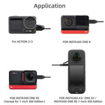 Sunnylife MC490 領夾式麥克風 運動相機錄音麥克風，適用 DJI Action3/2，適用 Insta360 ONE RS，適用 Insta360 ONE X2/X3/1 吋 360 版