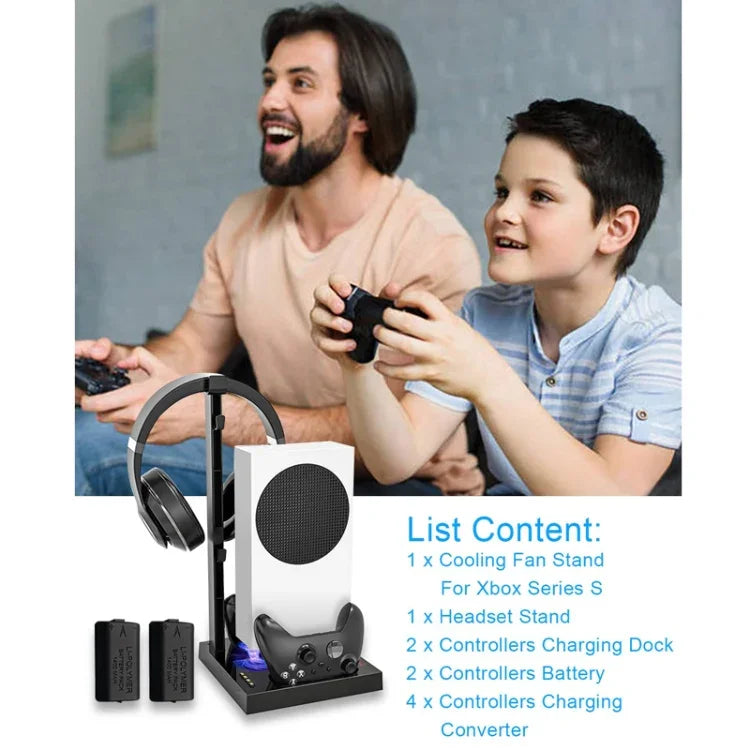 Iplay 適用於Xbox Series S主機散熱支架手把充電底座