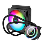 EVESKY水冷CPU風扇RGB風扇液態散熱器一體式散熱器，120mm彩色，120mm RGB，240mm，360mm