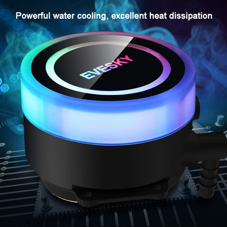 EVESKY水冷CPU風扇RGB風扇液態散熱器一體式散熱器，120mm彩色，120mm RGB，240mm，360mm