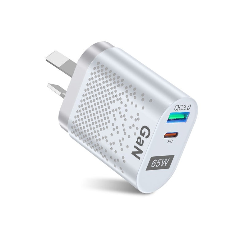 65W GaN 手機充電器 PD 快充 電腦充電器，黑色歐規插頭，黑色英規插頭，黑色美規插頭，黑色澳規插頭，黑色韓規插頭，白色歐規插頭，白色英規插頭，白色美規插頭，白色澳規插頭，白色韓規插頭