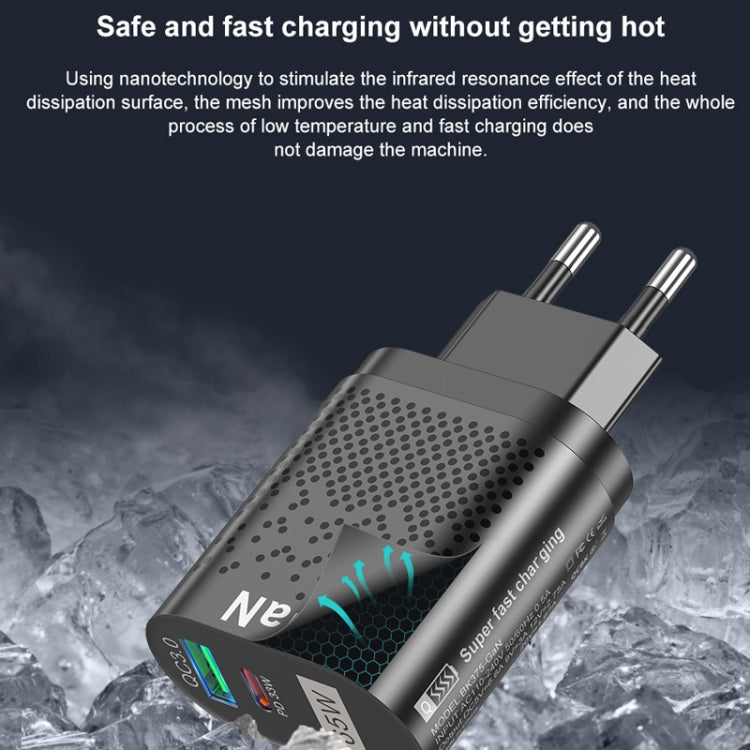 65W GaN 手機充電器 PD 快充 電腦充電器，黑色歐規插頭，黑色英規插頭，黑色美規插頭，黑色澳規插頭，黑色韓規插頭，白色歐規插頭，白色英規插頭，白色美規插頭，白色澳規插頭，白色韓規插頭