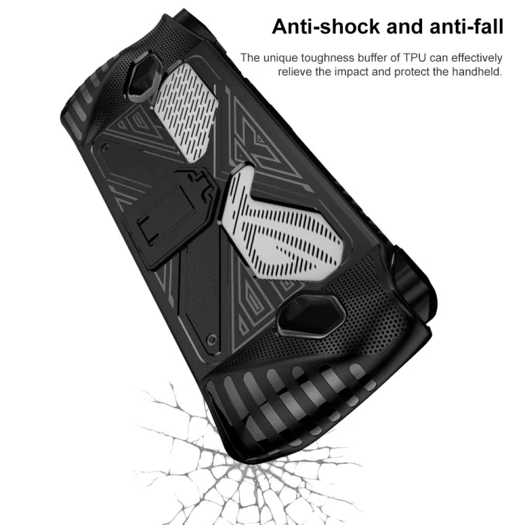 適用於Asus ROG Ally遊戲主機TPU軟殼帶支架，TPU黑色，TPU白色