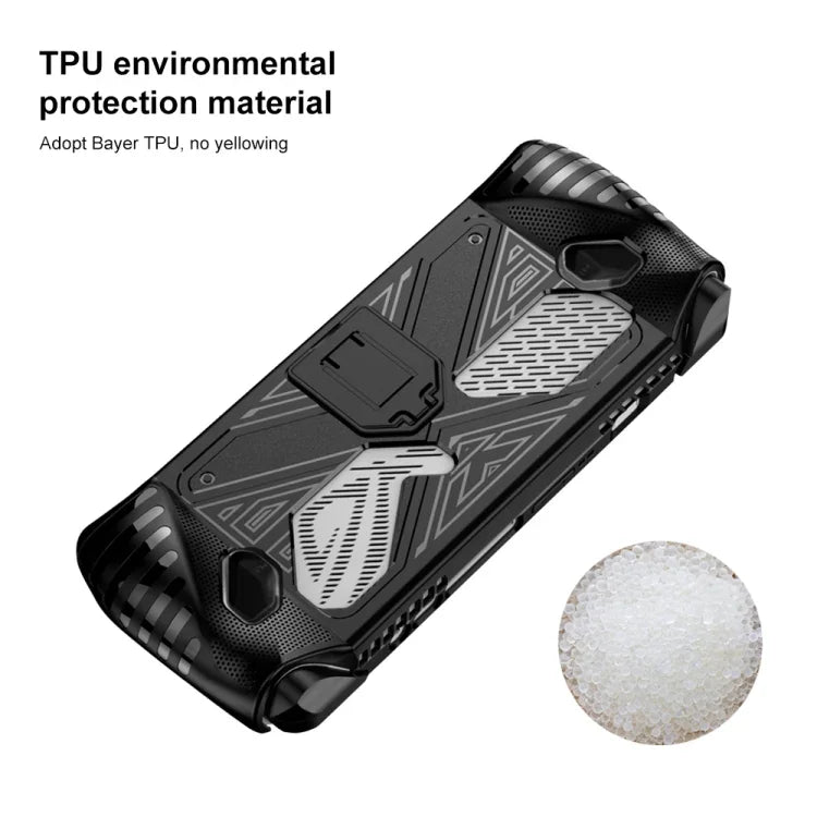 適用於Asus ROG Ally遊戲主機TPU軟殼帶支架，TPU黑色，TPU白色