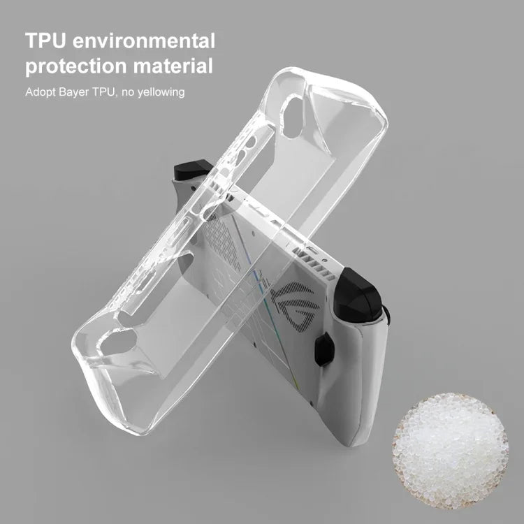 適用於ASUS Rog Ally遊戲主機一體式TPU軟保護殼，TPU透明殼