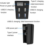 iplay HBP-308 適用於 Sony PS5 5合1 遊戲主機 USB3.0 集線器連接傳輸擴展器，適用於 Sony PS5
