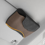 Car Sun Visor Multifunctional Glasses Case Card Storage Bracket