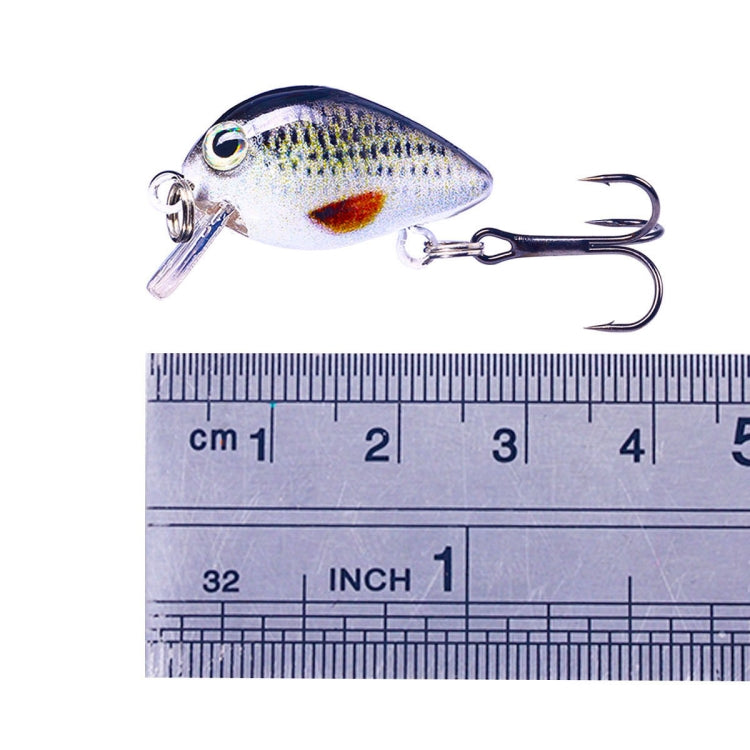 HENGJIA 2.5cm 1.5g 浮水小胖微物微型 3D 打印路亞餌