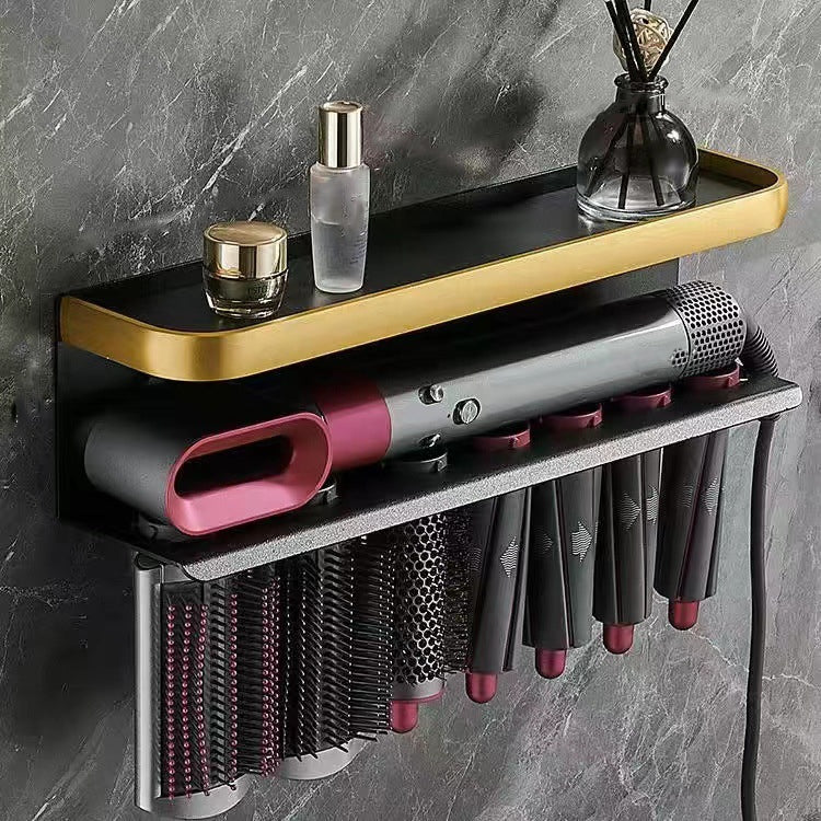 適用於Dyson Airwrap壁掛式收納架，A型黑金，B型黑金，A型黑色，B型黑色，C型翻下式，C型翻上式
