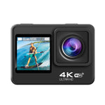WIFI 彩色雙屏 HD 4K 視頻戶外防水運動相機，Q60AR