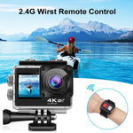 WIFI 彩色雙屏 HD 4K 視頻戶外防水運動相機，Q60AR