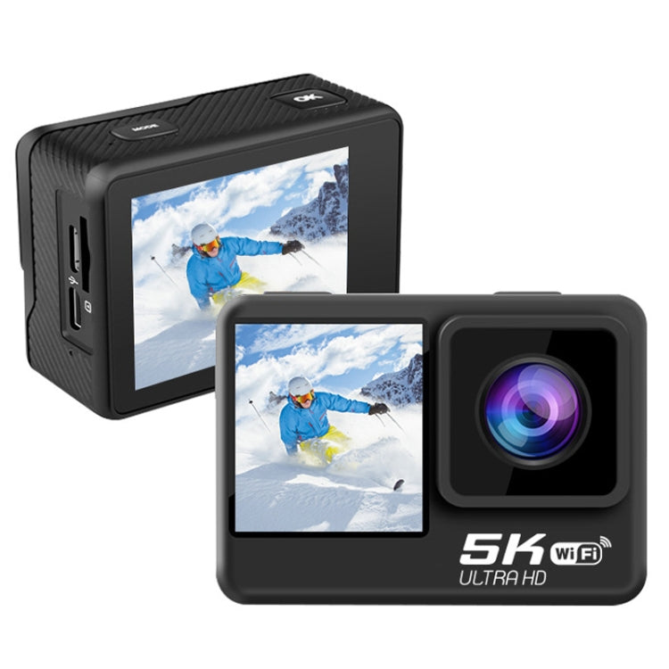 5K/30FPS WIFI HD 防抖遙控觸控雙屏 IP68 防水運動相機，5K，5K 相機 + 64G 記憶卡，5K 相機 + 128G 記憶卡