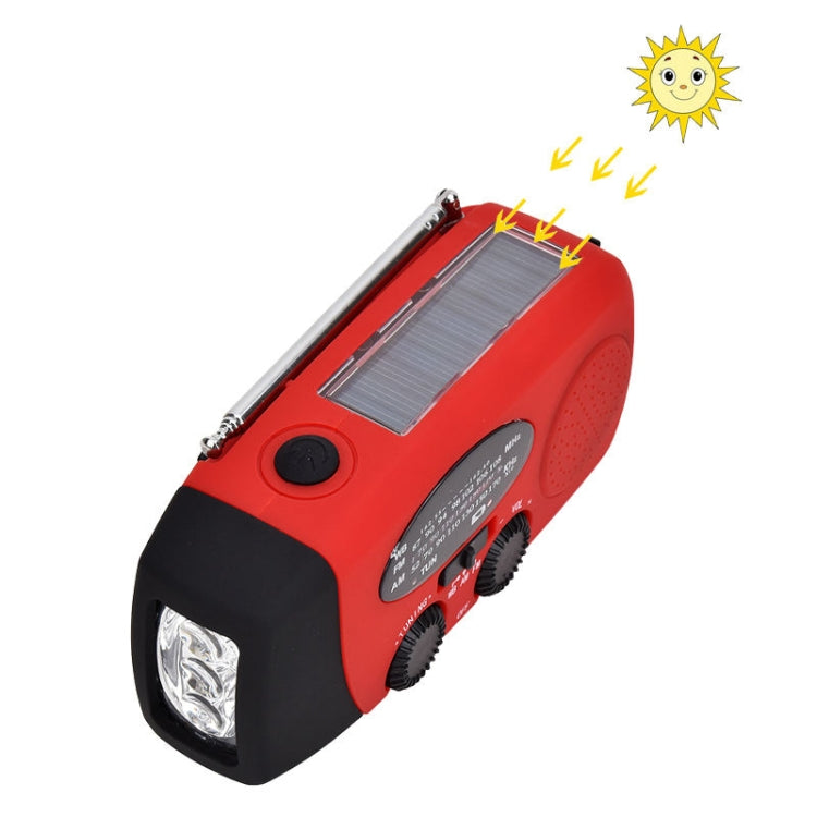 HanRongda HRD-902防災緊急太陽能充電照明行動便攜收音機，HRD-902