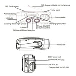 HanRongda HRD-902防災緊急太陽能充電照明行動便攜收音機，HRD-902
