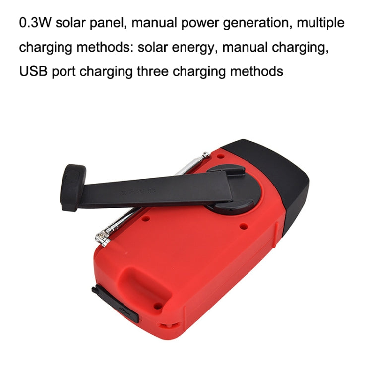 HanRongda HRD-902防災緊急太陽能充電照明行動便攜收音機，HRD-902