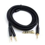 適用於 Beyer T1(第二/三代) T5 / Amiro 平衡耳機線，3.5mm+6.35mm 轉接頭，4 核 XLR 接頭