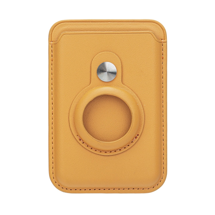 適用於 AirTag 第二代 / AirTag 第一代 定位器纖維卡夾 防盜卡追蹤器保護套，磁性