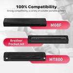 適用於 Phomemo M08F 200張熱感打印紙，兼容 MR.IN Brother Pocket Jet / MT800，A4 熱感紙，折疊 A4 熱感紙，信紙熱感紙，折疊信紙熱感紙