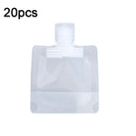 20件套旅行可重填擠壓袋乳液洗髮水擠壓包，30ml，50ml，100ml