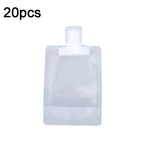 20件套旅行可重填擠壓袋乳液洗髮水擠壓包，30ml，50ml，100ml