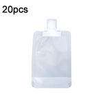 20件套旅行可重填擠壓袋乳液洗髮水擠壓包，30ml，50ml，100ml