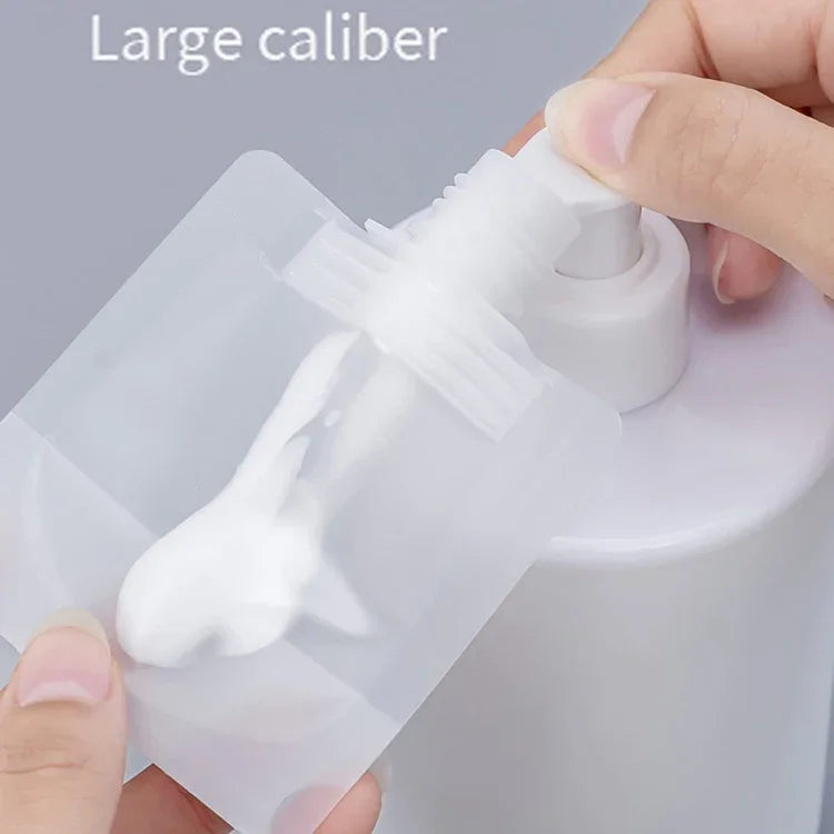 20件套旅行可重填擠壓袋乳液洗髮水擠壓包，30ml，50ml，100ml