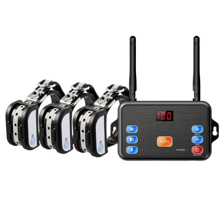 2合1寵物無線圍欄止吠智能狗訓練器，1對1，1對2，1對3