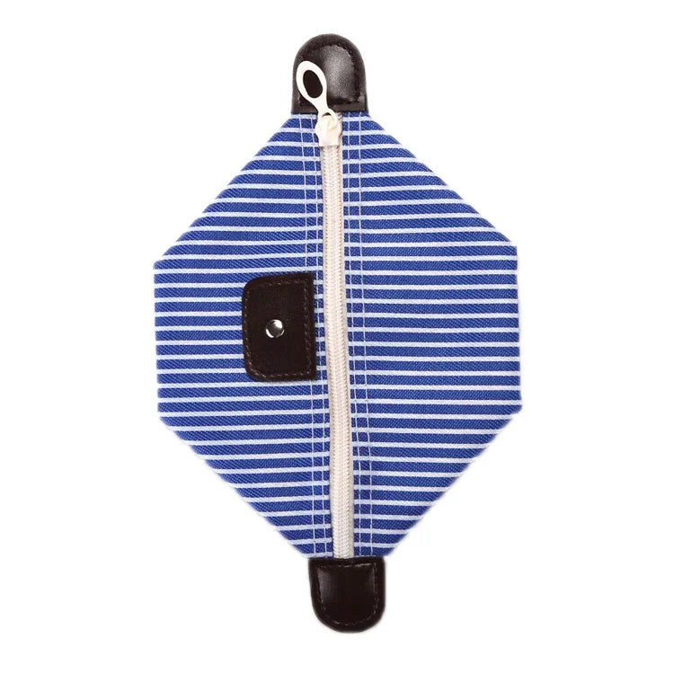 Striped Dumpling Cosmetic Bag Travel Folding Toiletry Bag