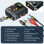 Digital Display Bluetooth 5.3 Audio Receiver Transmitter Support USB /TF Card MP3 Player, C68
