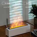 DQ711  Flame Aromatherapy Diffuser Quiet USB Air Humidifier, DQ711 Black, DQ711 White