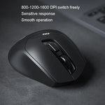 Inphic DR01 藍牙三模無線滑鼠充電靜音辦公遊戲筆電電腦家用，DR01（黑色）