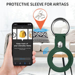 適用於 AirTag 第二代 / AirTag 第一代 追蹤器定位器仿皮保護套