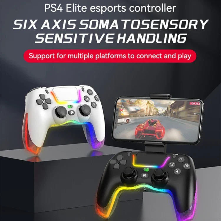 適用於 PS4 炫彩燈光無線藍牙握把