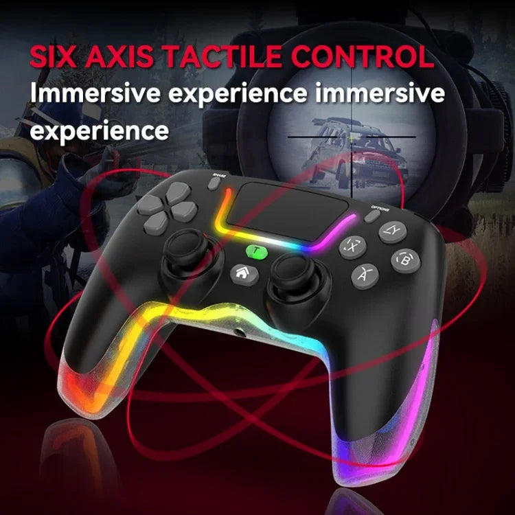 適用於 PS4 炫彩燈光無線藍牙握把
